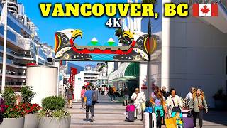 Walking Vancouver’s Waterfront in 4K | Canada Place, Convention Centre \& Coal Harbour 🌅🇨🇦