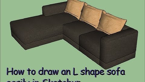 how to draw an L shape sofa in sketchup