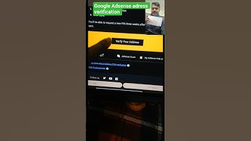 #Googke Adsense adress verification process #google Adsense