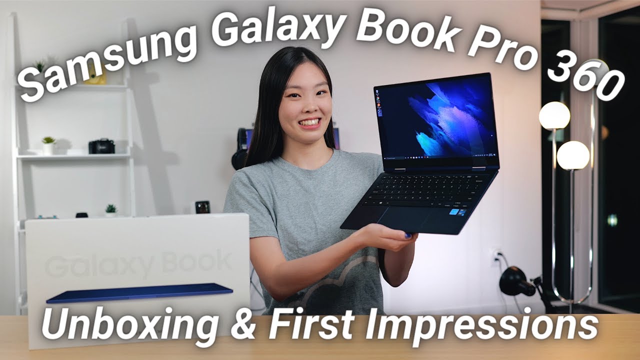 My First 2-in-1 Device  Samsung Galaxy Book Pro 360 Unboxing & First  Impressions 💙 