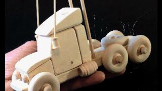 More toy wooden trucks from the Danial Roy Collection. This is just the tractor because it was going to take to long to make trailer 