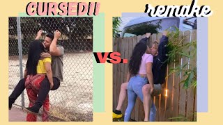 recreating famous CURSED & CRINGY couple pictures! | Andrea & Lewis