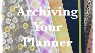 Do you keep your used planner pages? If so, do you use some sort of back-up method for keeping the really important information 