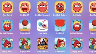 Red Ball 4,Red Ball 5,Red Ball Legend,Flappy Ball,Love Ball,Angry Birds,AB Rio,AB Stars Wars screenshot 2