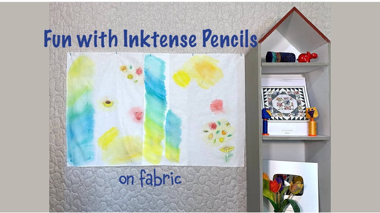 How to obtain delicate colours with Inktense Pencils 