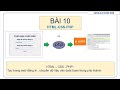 Bài 10 :Hoàn thiện trang đăng ký: Lưu dữ liệu vào Database phpMyAdmin bằng PHP.