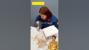 Rất nhiều ae thắc mắc vàng lá (gold leaf 24k) đc làm như thế nào