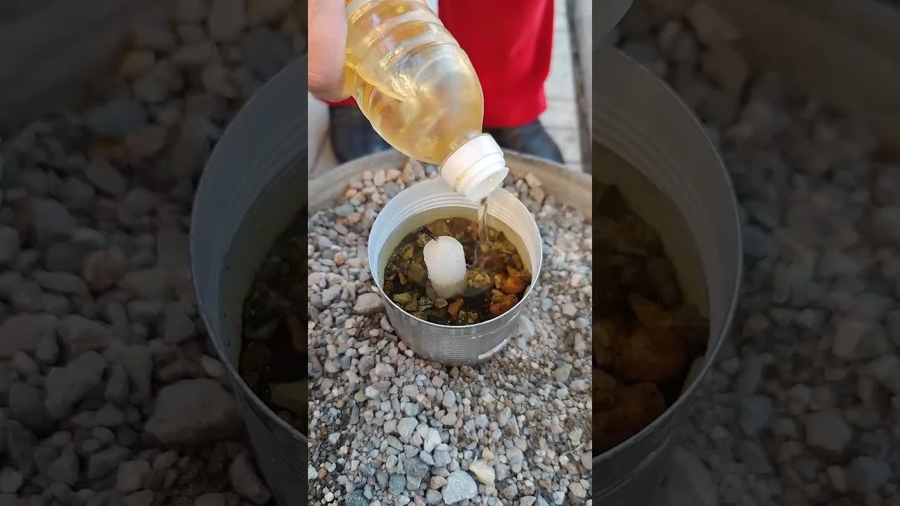 Заморозки!!! Обогреватель из свечки и масла.