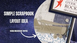 Scrapbook Layout: Airplane Museum [Pixels & PaperCrafts]