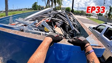 DUMPSTER DIVING ! RACOONS AND OPEN TOPS