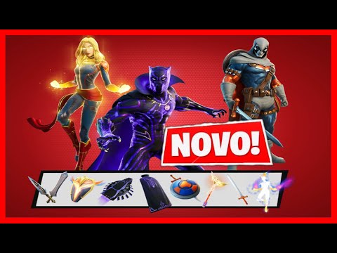 Pantera Negra, Capitã Marvel e Treinador são as novas skins de