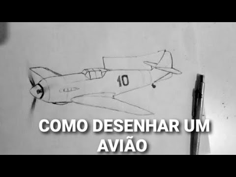 Vídeo: Como Desenhar Um Avião Militar