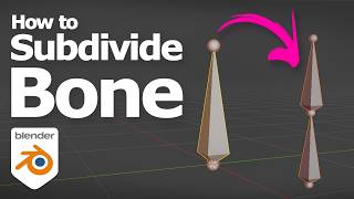 How to subdivide a bone in Blender