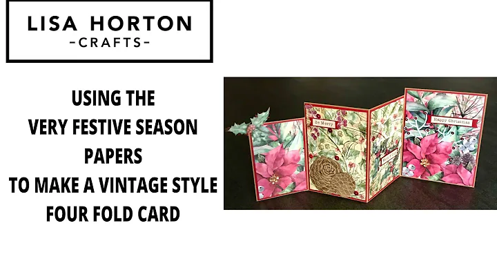 WENDY JACKSON SHOWS HOW TO MAKE A FOUR FOLD  CARD USING THE VERY FESTIVE SEASON PAPERS AND WASHI