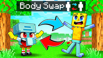SpongeBob & Squidward SWAP BODIES in Minecraft!