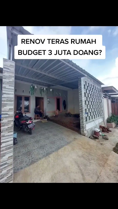 Renov teras rumah budget cuma 3 jt lihat hasilnya 😱✅ #rumahsubsidi #renovasirumah #shorts