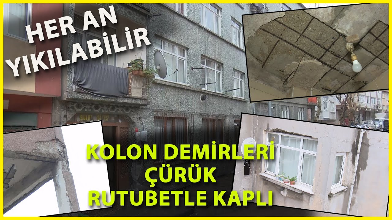 Güngören'de 52 Yıllık Binada Çökme Tehlikesi; Beşik Gibi Sallanıyor