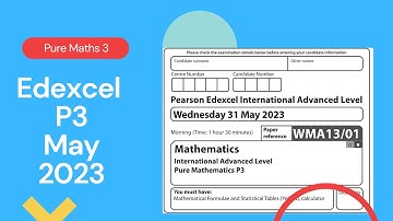 Edexcel IAL P3 May 2023 Exam Paper