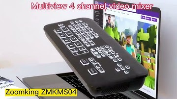Mini 4 channel HDMI multiview video Live stream Switcher is Great for Events, Podcasting, & Gaming!