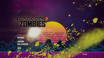 "Retrowave Menu Screen" Custom Background Menu Screens Black Ops 2 Plutonium Mods
