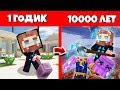 Как Тор прожил жизнь в Майнкрафт / Эволюция Мобов 1 годик 100 лет Minecraft / Жизненный Цикл в Майне