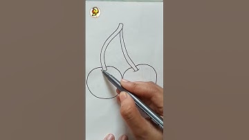 cute cherry drawing 😧