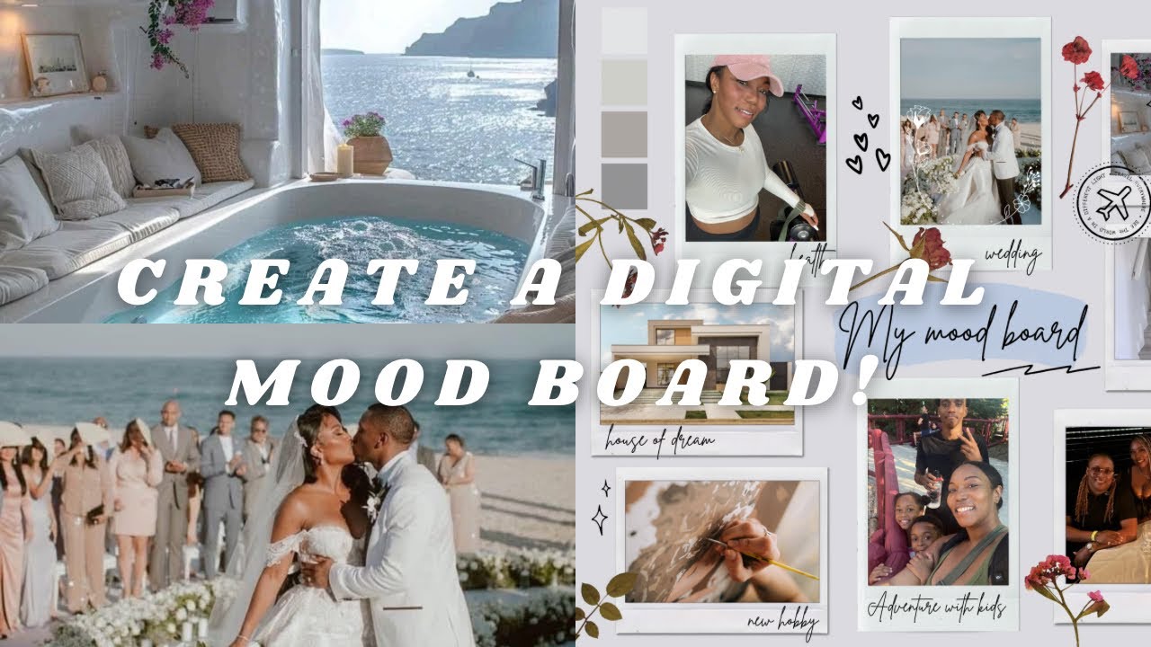 How to Create a Digital Mood Board! Canva tutorial. - YouTube