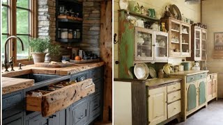 Vintage Rustic Kitchen Home Decorating Ideas #vintage #rustic