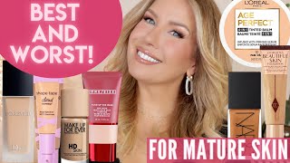 RANKING THE NEWEST FOUNDATIONS | Best And Worst For Mature Skin (Oily AND Dry)