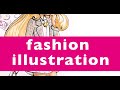 Fashion illustration With Watercolor/ Beautiful fairy