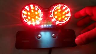 lampu led rem sen sein sign senja plat braket nomor nomer motor cafe bobber jap scrambler brat chopper style