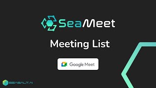 SeaMeet's Meeting List | SeaMeet | Google Meet AI Real-time Meeting Transcription & Notes