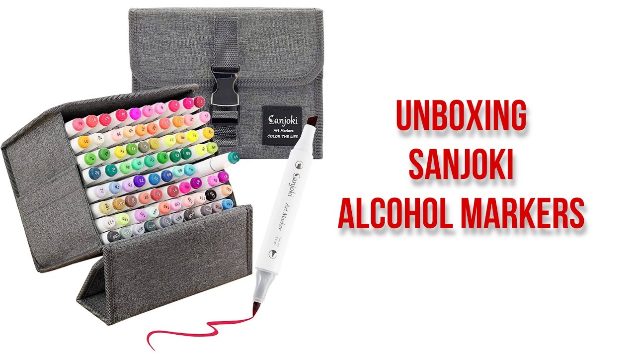 Alcohol Markers Unboxing Reviewing Sanjoki 