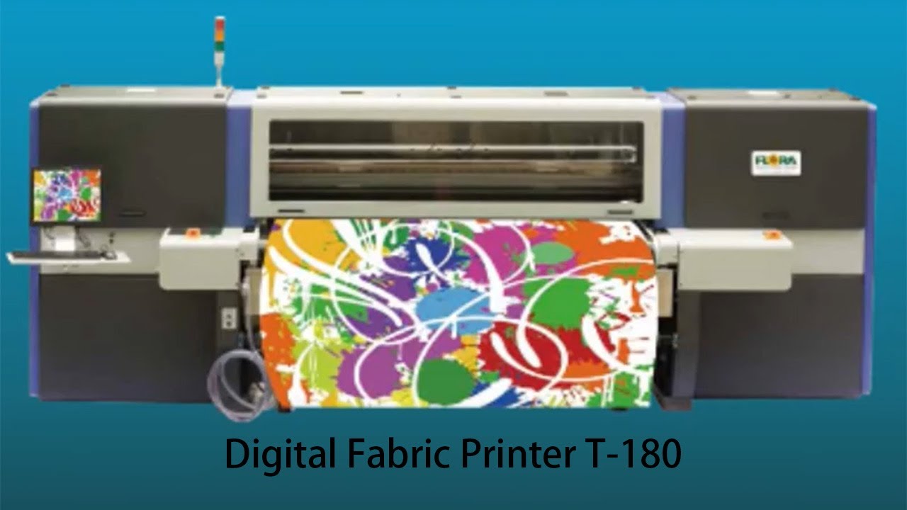 FLORA High Speed Digital Fabric Inkjet Printing Machine T-180