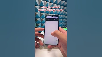 How to enable power saving mode? #smartphone #tutorial #powersavingmode #fyp