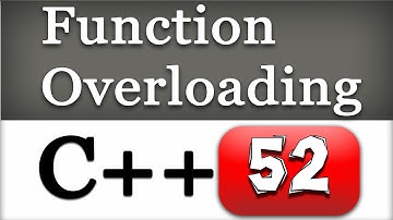 Function Overloading in C++ | CPP Programming Video Tutorial