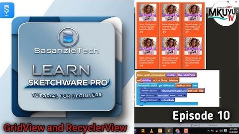 Sketchware Pro Tutorial For Beginners EPISODE 10 GridView and RecyclerView