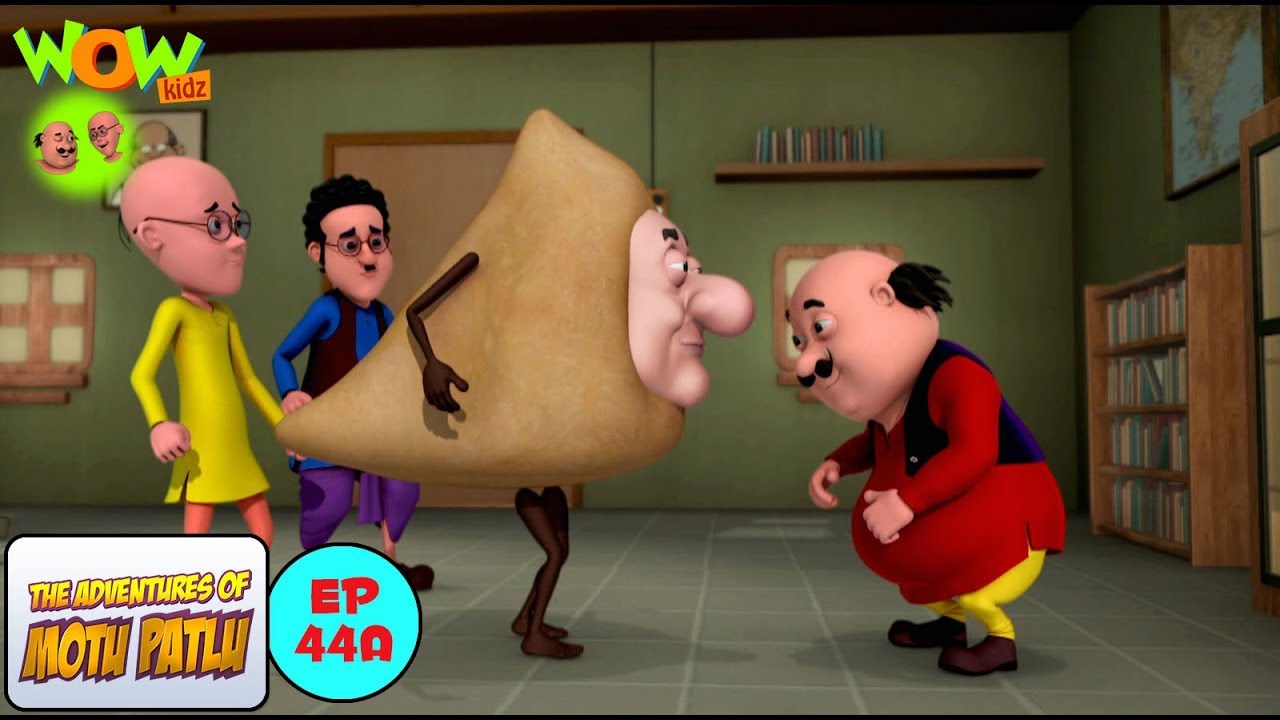 Motu Patlu Cartoons In Hindi  Animated cartoon  motu ke samose  Wow Kidz