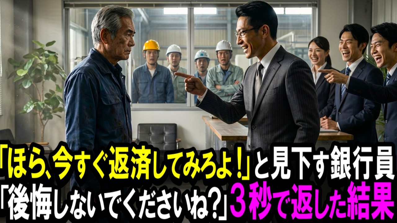あの日、銀行員が工場に踏み込んできた瞬間、空気が凍りついた。高級スーツに身を包んだ42歳の男は、私の工場を見渡して露骨に鼻で笑った。「桐島さん、単刀直入に申し上げます。本社への融資額の繰り上げ返済をお願いしたい」。68歳の私にとって、40年以上守り続けてきた工場が「将来性がない」と切り捨てられる屈辱だった。「設備は時代遅れ、従業員は高齢化、経営者も68歳。後継者問題も解決していない」。従業員...