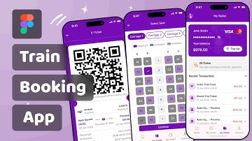 Creating a Modern Train Booking App UI Design in Figma