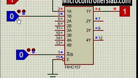 This video is about 74HC157 Quad 2x1 Multiplexer IC Proteus Simulation.