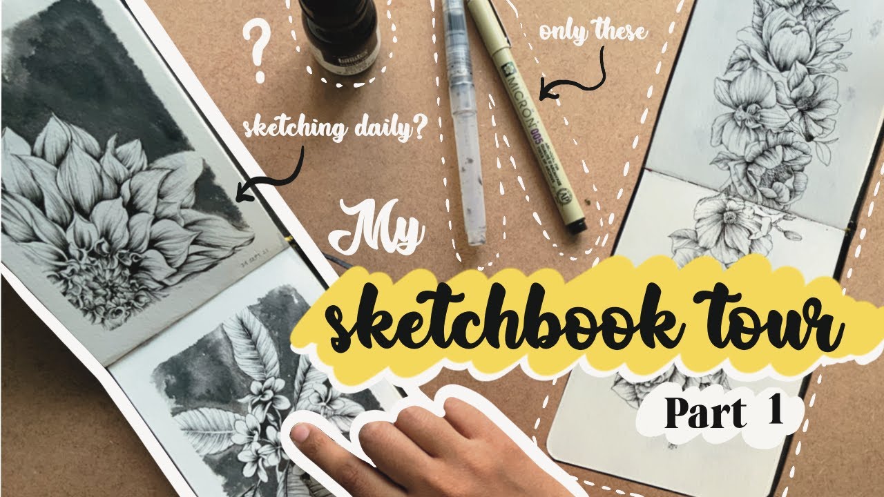 Sketchbook Tour I Part 1 - YouTube