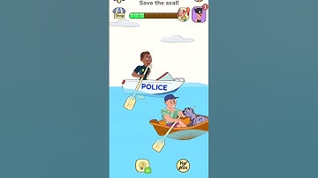 He Tried to Kidnap a Seal?! 🚨🦭 Can the Cop Save It in Time?! #impossibledate2 #shorts