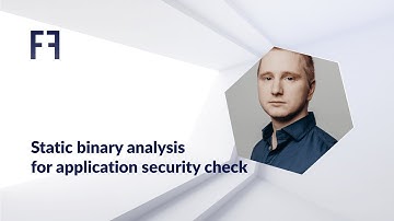 Static binary analysis for application security check