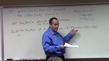 Abstract Algebra II: quotient modules, isomorphism theorems, 1-18-19