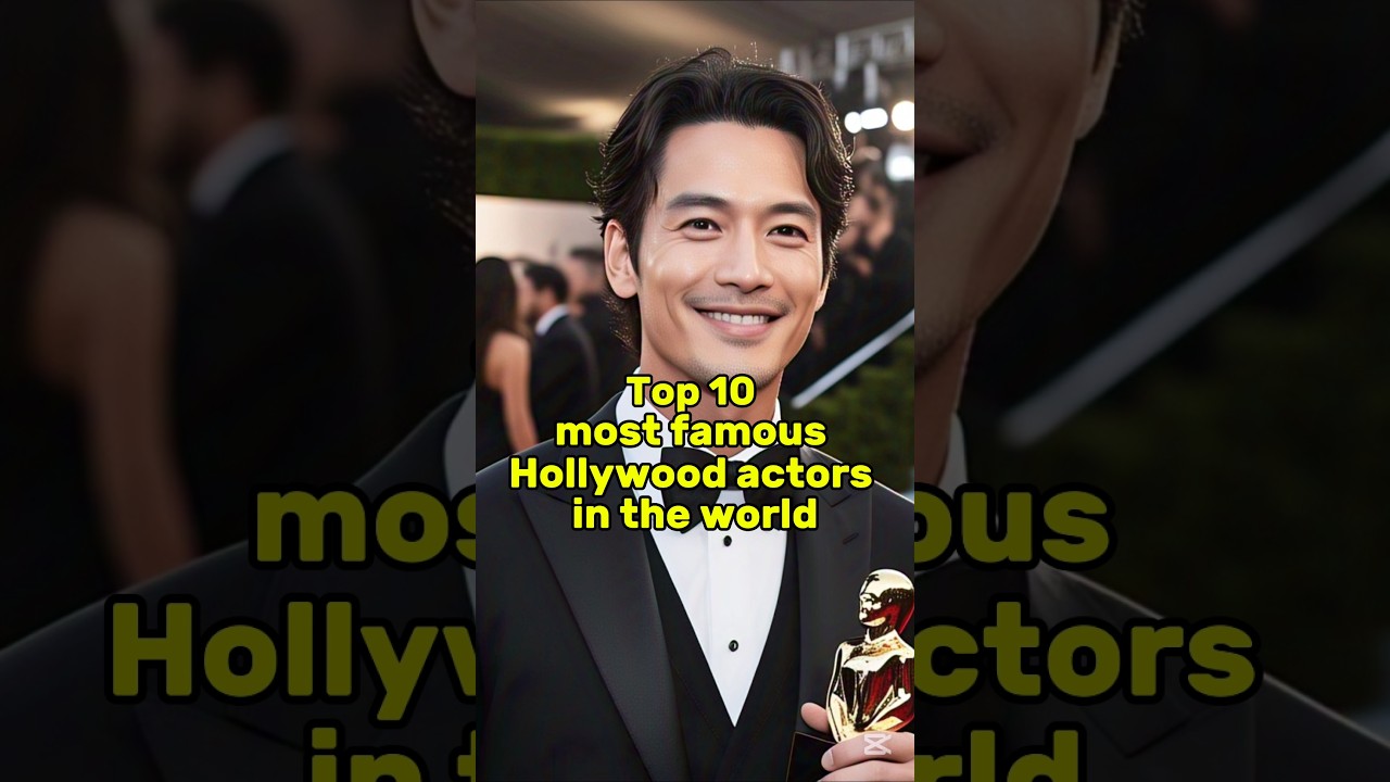 Top 10 most famous Hollywood actors in the world 😱 
