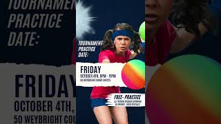 Glow in the dark Dodgeball Tournament practice.