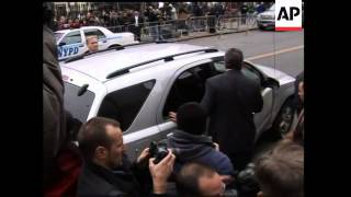 Madoff leaves court, after lawyer says will plead guilty in financial scandal