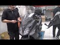 SYM GTS300i scooter: Water cooling fixing