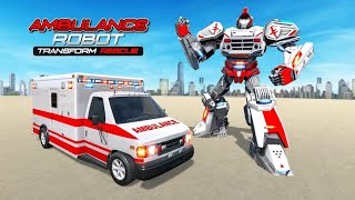 Mobil Ambulance Berubah Jadi Robot Transformers | Ambulance Robot Transform : Rescue | Rution Games screenshot 1